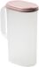 Carafe - Carafe à limonade - Carafe à eau - avec couvercle - 2000 ml - rose pâle - plastique