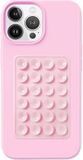 SBG Support de téléphone en silicone avec ventouses auto-adhésives - Universel pour smartphones - Rose clair