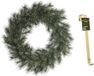 Decoris Couronne de Noël verte 60 cm Malmo avec pendentif doré