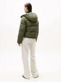 Tommy Jeans Doudoune à capuche Tjw Hooded Puffer Jacket Dw0dw21625 Mrh Pewter Green Dames Taille - L