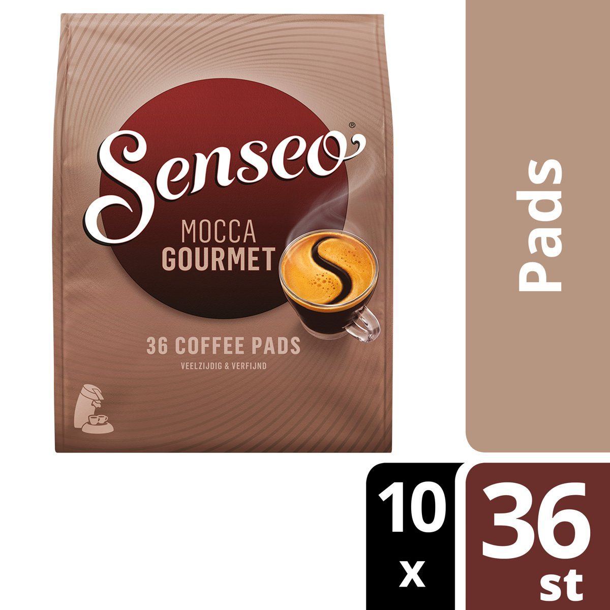 Senseo Mocca Gourmet Koffiepads - Intensiteit 4/9 - 10 x 36 pads