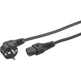 Monacor AAC-500IEC Apparaat (koud) Stroomkabel 5 m Zwart