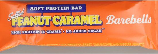 BAREBELLS Soft Bars Salted Peanut Caramel - 12 x 55 gram
