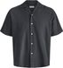 JACK&JONES PLUS - JJEBREEZE LINEN BLEND RESORT SHIRT PLS - Heren - Overhemden - Zwart - 4XL