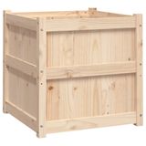 vidaXL Plantenbak 60x60x60 cm massief grenenhout