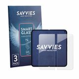 Savvies 3 Stuks Screenprotector - geschikt voor Google Pixel 11 Pro Fold (Inner display) - beschermfolie glas transparant
