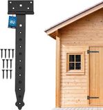 KOTARBAU® Schuurdeur Scharnieren, Staal, 350 mm, Zwart, T-Scharnier
