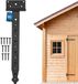 KOTARBAU® Schuurdeur Scharnieren, Staal, 350 mm, Zwart, T-Scharnier