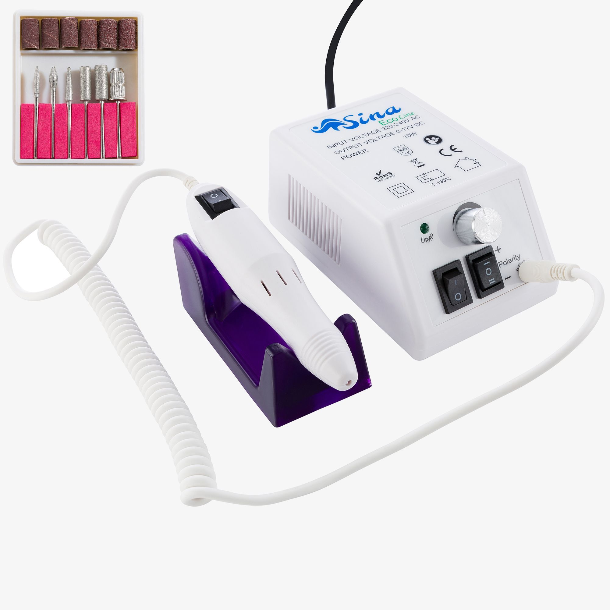 Sina SI-MA-029-W Nagelschaar - Wit - Kunststof