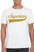 Bellatio Decorations Foute party t-shirt voor heren - Superieur - wit - glitter - carnaval/themafeest XL