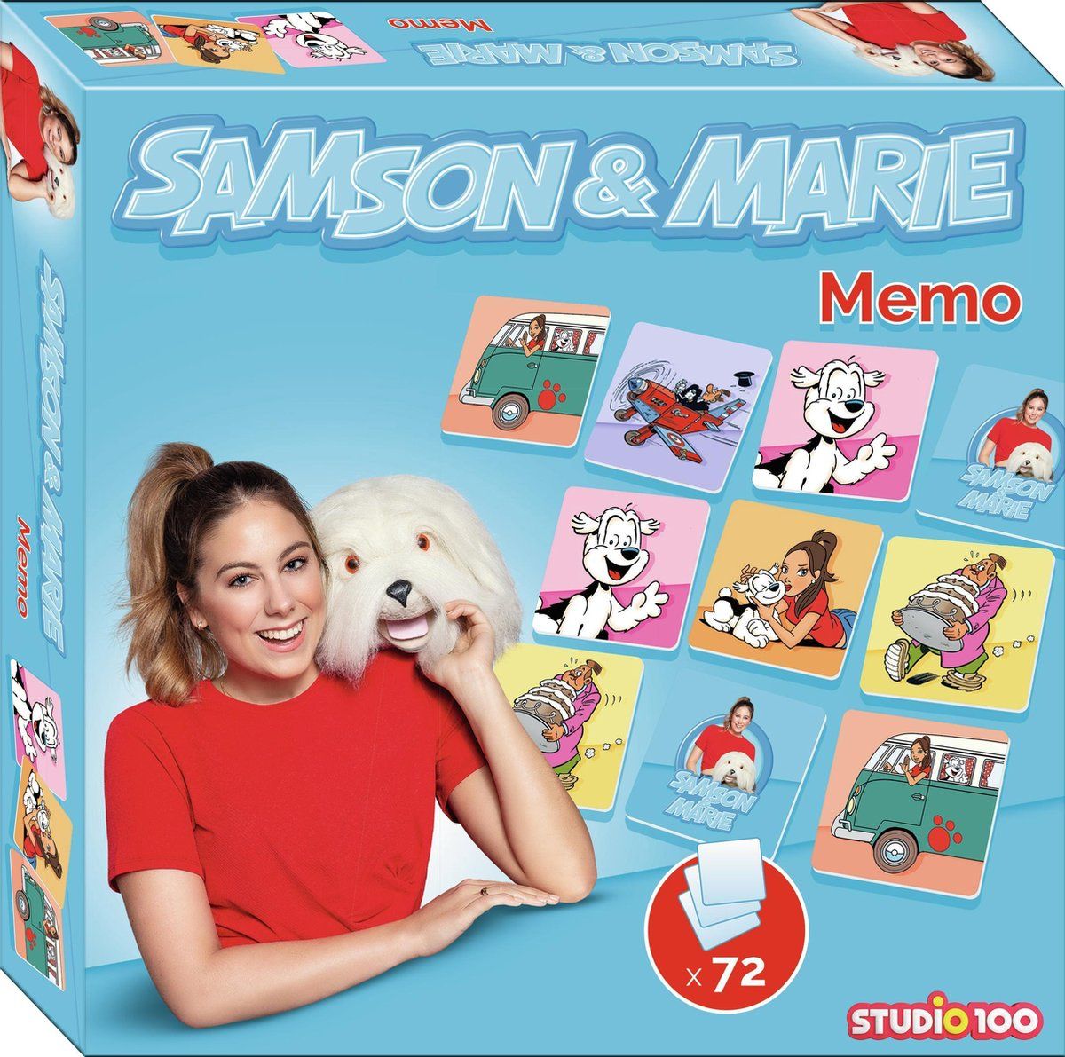 Samson & Marie - Memo spel - 72 kaartjes - Multicolor