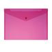 Envelop Roffelsen Envelop met knop A4, documentenhouder van polypropyleen met druksluiting, kleur rood, 5 stuks