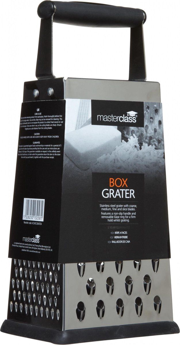 Masterclass Rasp 24,5 Cm Rvs Zwart/zilver
