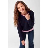 NAME IT KIDS gebreide trui donkerblauw