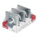 Legrand 398303 Stopcontactenset, 3 stuks, 2P+T, 16 A, monoblok, voor inbouwinstallatie, serie Niloé Step, kleur aluminium munio