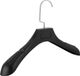 Intirilife Kleerhangers van universeel, zwart, 20 brede kunststof kleerhangers met antislip oppervlak, inkeping, 39 x 4 x 15 cm, kledinghanger, kleding, kostuum, jas