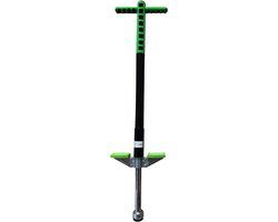 Merkloos Relaxdays Pogo stick - kinderen - max. 35 kg - rvs - antislip - zwart-groen