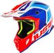 JUST1 J38 Blade Casque Cross Bleu-Rouge-Blanc Taille S
