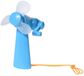 Merkloos Mini ventilator/handventilator - 11 cm - Blauw