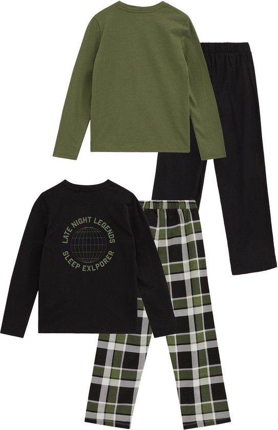 WE Fashion Jongens pyjama met print, 2-pack