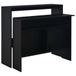 vidaXL Bartafel met 2 tafelbladen 130x40x120 cm Zwart