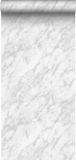 ESTAhome behang marmer wit en grijs - 139195