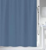 Spirella Douchegordijn Ring Polyester Blauw 240 x 180 cm