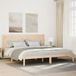 Maison Exclusive - Cadre de lit allongé sans matelas, 200 x 220 cm, bois massif
