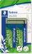 Staedtler Gum Eco Olijfgroen Blister van 2 stuks
