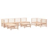 vidaXL 9-delige loungeset massief grenenhout