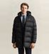 Gant Zwarte Active Cloud jas van halflange lengte