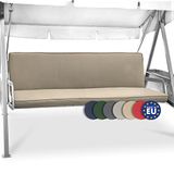 Beautissu Loft HS Set á 2x zitkussens - tuinbank kussen voor schommelbank 180 x 50 x 6cm – schommelstoel kussens natuur