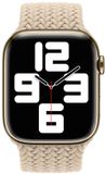 Apple Gevlochten solobandje voor de Apple Watch | 44/45/46/49 mm - Maat 6 - Beige