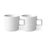NJRD Tasse Lines 30 cl Lot de 2 Blanc