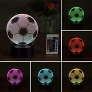 Klarigo Klarigo®? Nachtlamp – 3D lamp – 16 Kleuren – Bureaulamp – Voetbal Lamp – Sfeerlamp – Nachtlampje Kinderen – Creative lamp - Met afstandsbediening - Leuk Kerstcadeau - WK 2022