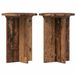 vidaXL Plantenstandaard 2 stuks Oud hout Ø29,5 x 40 cm Bewerkt hout