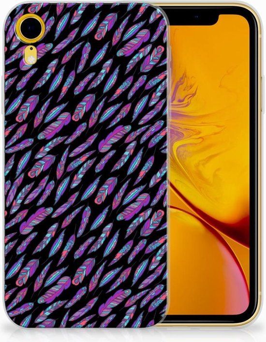 B2Ctelecom TPU Case for iPhone XR - Feathers Color Design