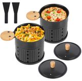 Merkloos Raclette Raclette Kaarsen Raclette Antiaanbaklaag Set van 2 Voor Tafel en Tuin