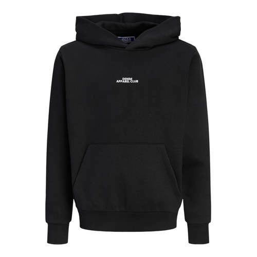 JACK & JONES JUNIOR junior hoodie met backprint - zwart