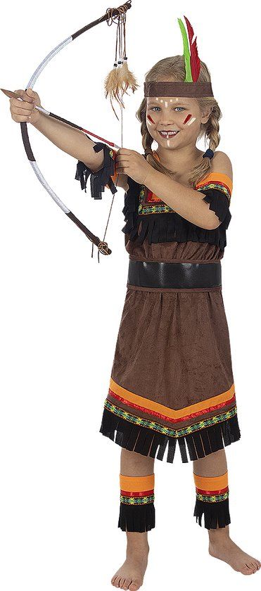 FUNIDELIA Indiaan Kostuum Deluxe Meisjes - 104 cm