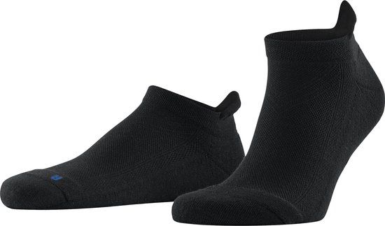 FALKE Cool Kick korte sneakersokken unisex zwart - maat 37-38