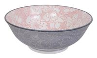 Tokyo Design Studio - Mixed Bowls Dot Sakura 19.7x7cm 1000ml Red/Grey
