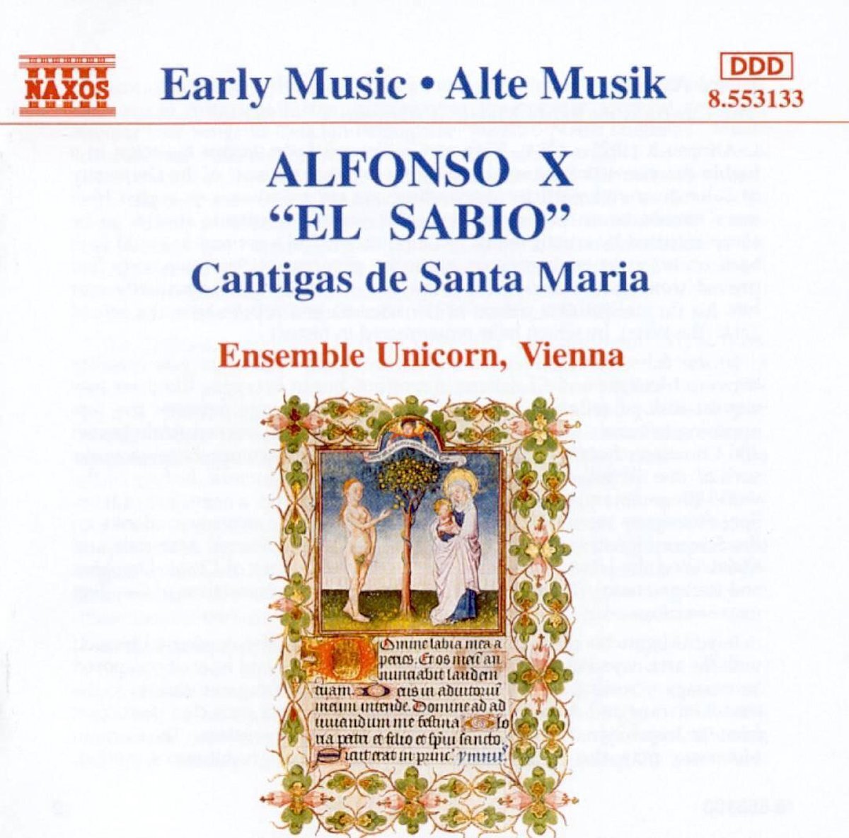OUTHERE Alfonso X: Cantigas de Santa Maria / Ensemble Unicorn