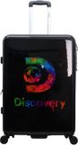 Discovery Stencil Koffer met print / Trolley / Reiskoffer - 77 cm (Large) - Zwart