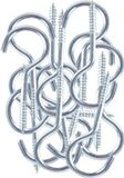 DID Schroefhaken - 32 stuks - 5,5 cm - Gegalvaniseerd