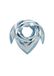CODELLO Foulard triangulaire pour femme avec inscription Univers | Rayures bleues et blanches, tissu léger, design tendance, polyvalent, accessoire pour femme