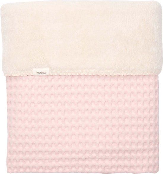 Koeka Ledikantdeken Wafel/Teddy Oslo Cotton Candy 100x150