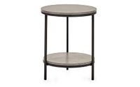 Julian Bowen Staten ronde lampentafel met plank - beton