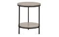 Julian Bowen Staten ronde lampentafel met plank - beton