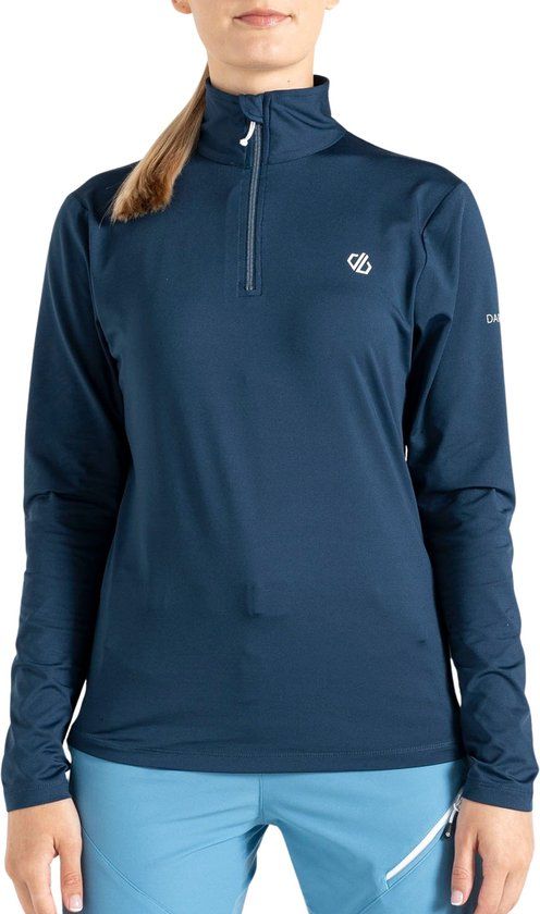 Dare2B Lowline II Stretch Wintersportpully - Donker blauw - Maat 36 - Vrouwen